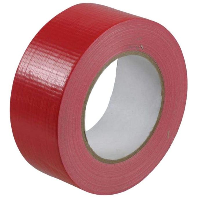 Red Binding Duct Tape Waterproof Poly Coated Cloth Fabric Adhesive For Repairs, DIY, Crafts